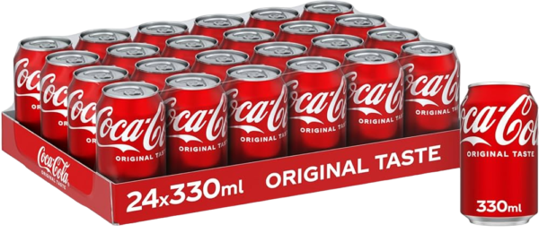 Coca-Cola Original Taste Can 330ml x 24 - Image 2