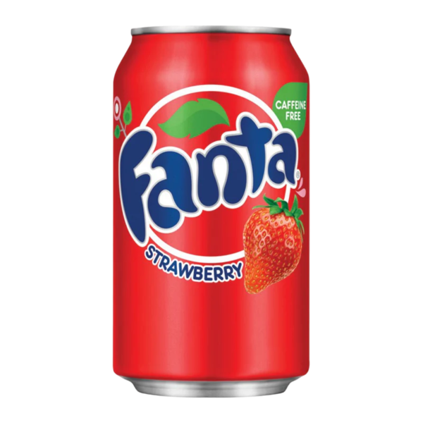 Fanta Strawberry Soda Cans 355ml x 12