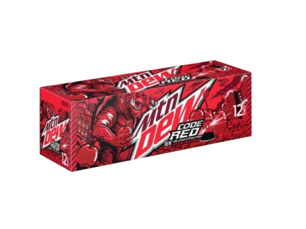 Mountain Dew Code Red Can 355ml x 12 - Image 2